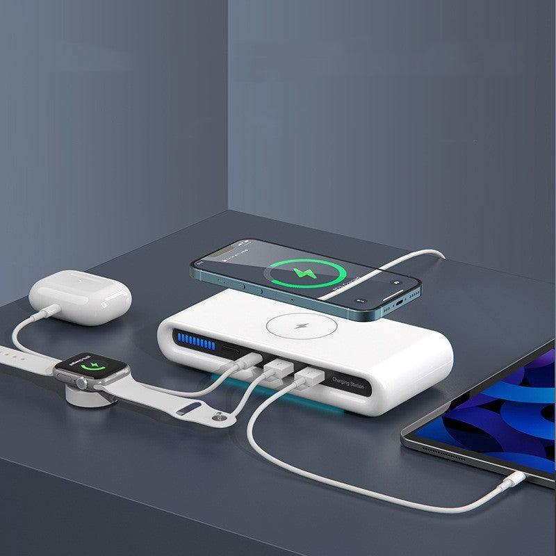 PowerHub™ 4-in-1 Wireless Charging Station with Ambient Light - Hexa Offerz