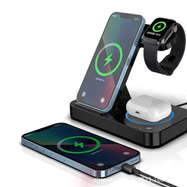 FoldingCharger™ 3-in-1 Wireless Charging Stand - Hexa Offerz